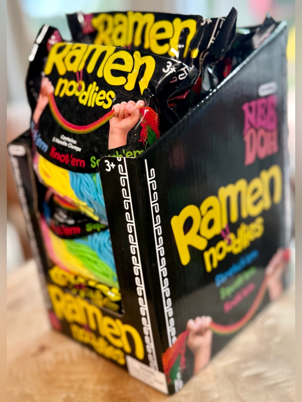 NeeDoh Ramen Noodles Display Box w/ 12 Sealed Packs Schylling Viral - Picture 6 of 10